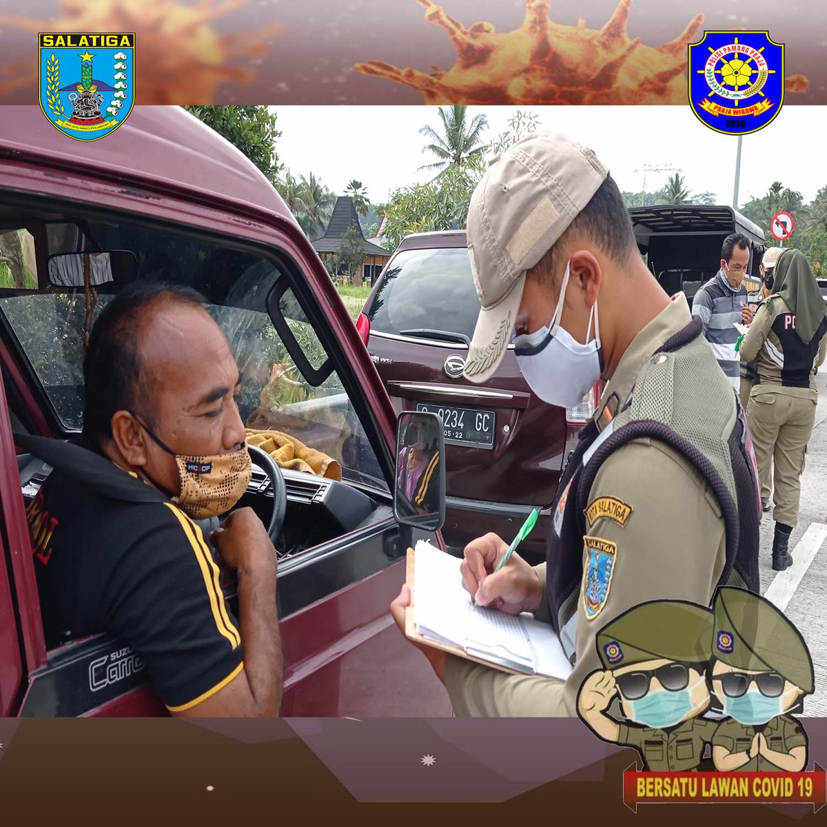 Mari jadikan Kota Salatiga yang kita cintai ini menjadi tempat yang lebih aman dan nyaman hanya dengan disiplin protokol kesehatan..