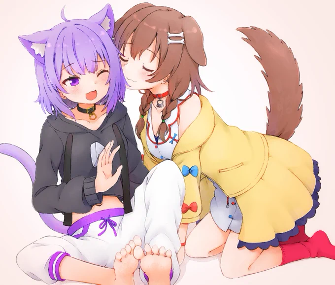 ぉヵゅの髪の匂いを嗅ぐころさん (2020/1)
#できたてころね #絵かゆ 