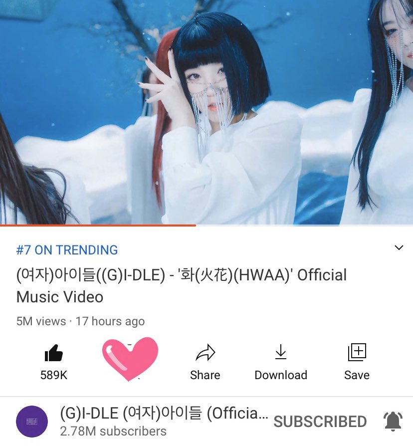 MacYontararak's tweet photo. 5 M views !!
Keep streaming Nevies!!
Is there something wrong with Youtube?  // Youtube เป็นไรป่าวอ่ะ ไมยอด view อืดจังอ่ะ 
#HWAAoutNOW  #HWAA 
#IBURNoutNOW #IBURN 
#아이번_아이들_꽃피우리라
#GIDLE @G_I_DLE https://t.co/SzNJIsfsG9