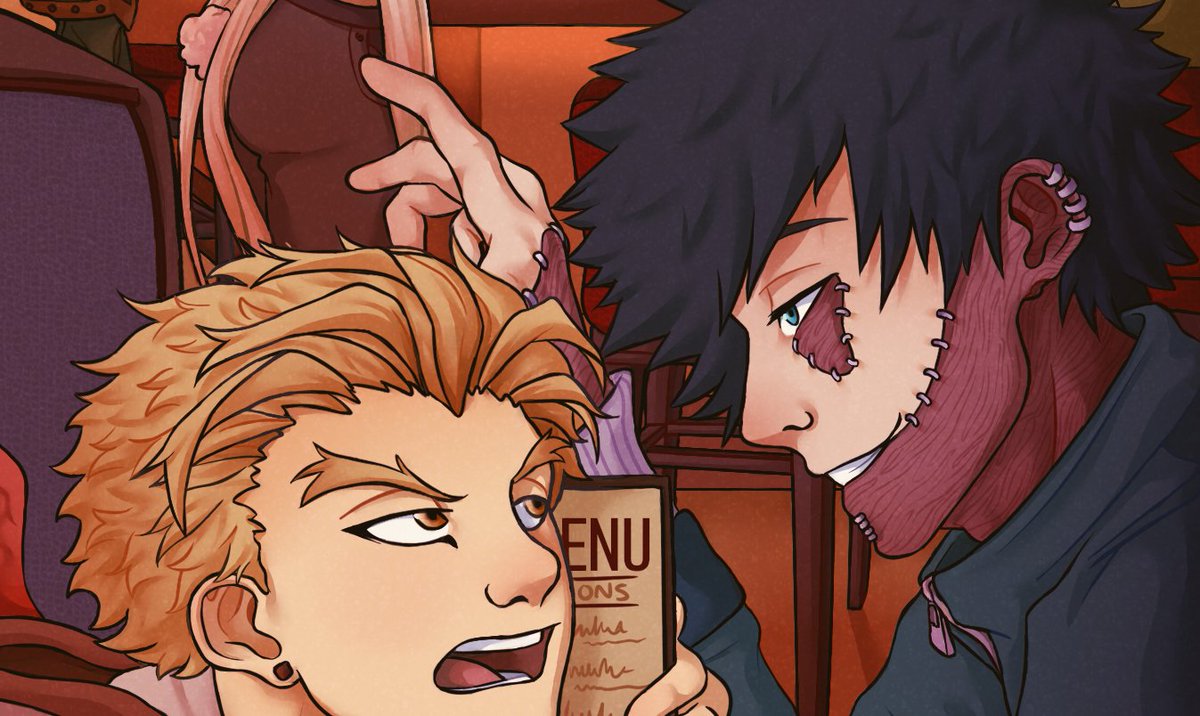 kiwiseeeds's tweet photo. a little late but I wanted to take the chance to share my @proherozine piece! a little sprinkle of dabihawks which made this piece so fun to draw https://t.co/ll5T13K7b9