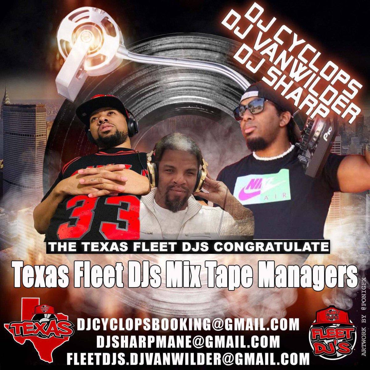 texasfleetdjs's tweet photo. The @TexasFleetDjs would like to congratulate @DjCyclops @kidphunkadelic @DjSharp #TexasFleetMixTapeManagers
 #SWFleetDJs Congrats!! #fleetdjs  #fleetnation #djlife #djs #Texas #SouthWestFleetDJs https://t.co/cRQgBA8Lij