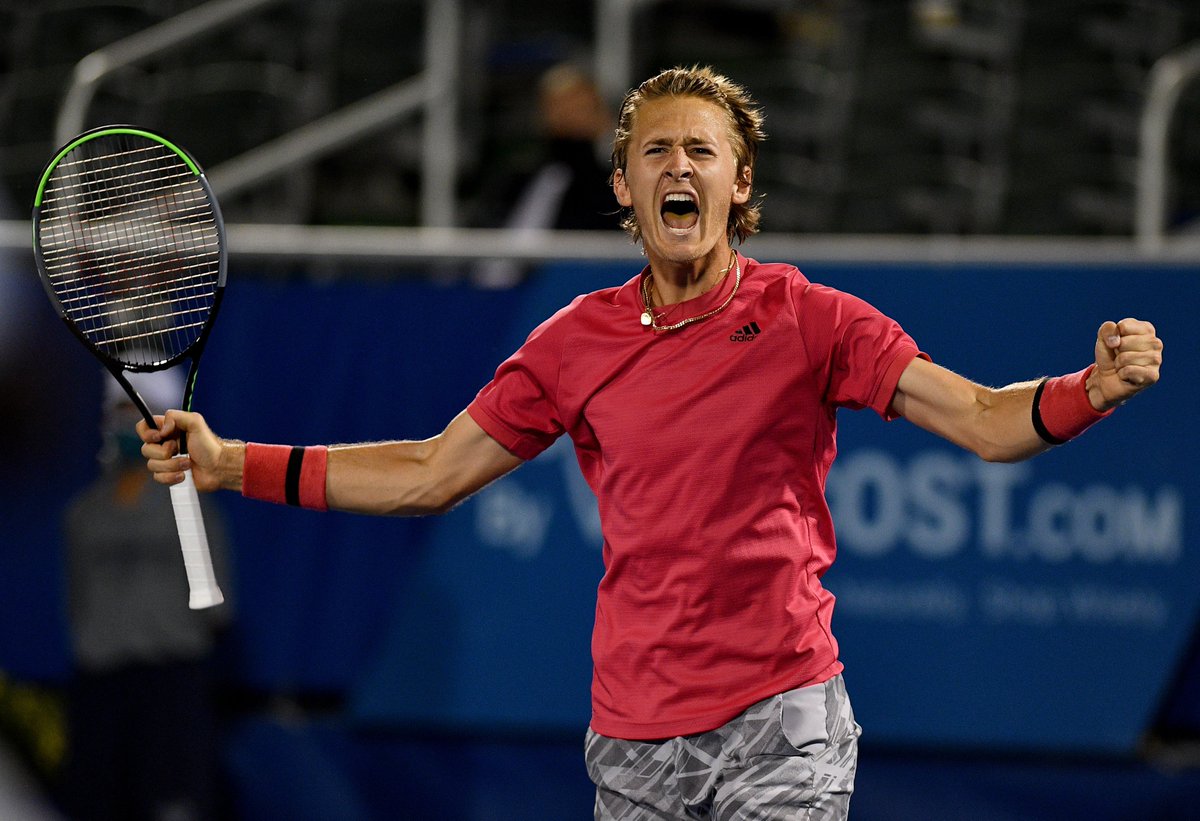 THIS IS WHAT IT MEANS TO HIM π
Sebastian Korda is through to the semifinals of the @DelrayBeachOpen after upsetting No. 2 seed John Isner 6-3, 4-6, 6-3!
#TeamUSATennis https://t.co/YXKer44qGL