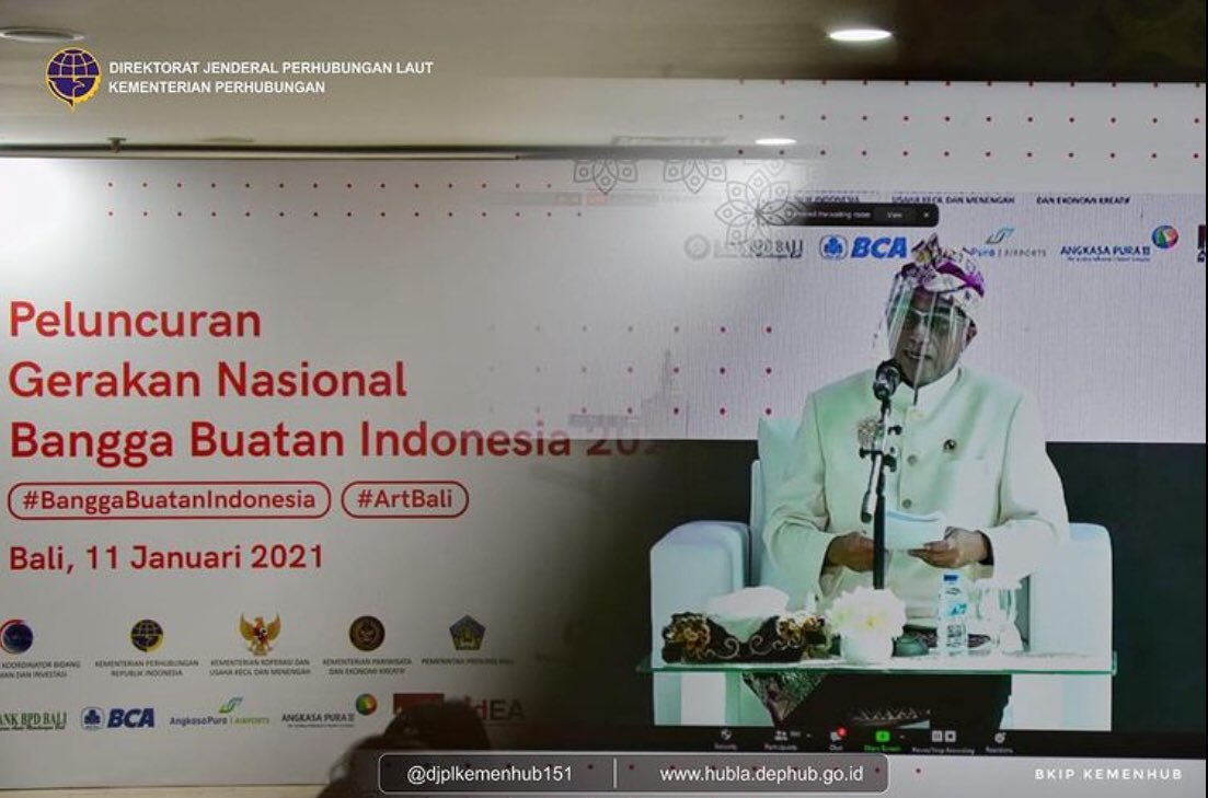 DistrikKendari's tweet photo. Menteri Perhubungan Budi Karya Sumadi yang ditunjuk sebagai koordinator kampanye Gernas BBI untuk bulan Januari 2021 mengatakan, Indonesia memiliki 270 juta warga Negara yang merupakan potensi besar untuk membeli produk-produk dalam negeri.
#TransportasiAmanProduktif https://t.co/z5VlAn16vv