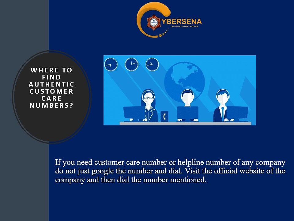 CybersenaD's tweet photo. Dial the right customer care number, or you might get  tricked! https://t.co/lCJCBP3JPL