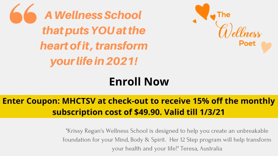 MHCTsv's tweet photo. Krissy Regan's online Wellness School is offering a 15% discount off the monthly subscription for the first 100 people. Subscribe >> https://t.co/VOyoJVqXEB &amp; enter coupon MHCTSV at checkout to receive this discount.
#mhctsv #townsville https://t.co/v8iDDYrHSB