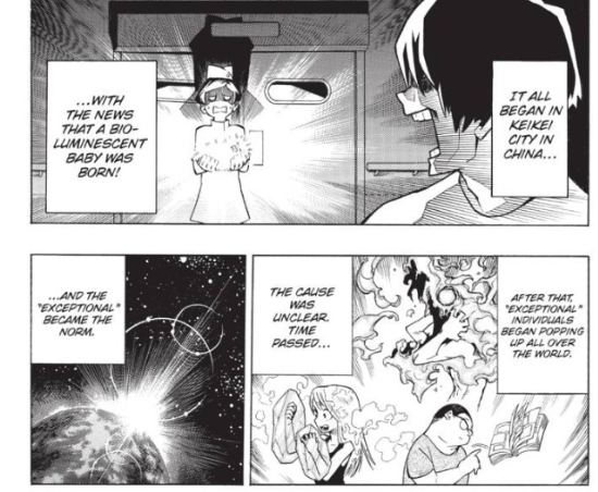 "MHA has no worldbuilding!" is a criticism often thrown at the series. This is a misconception in two parts. One, worldbuilding doesn't mean what you think it means. And two, it certainly does! MHA has some very strong world building! I will detail why in this thread.