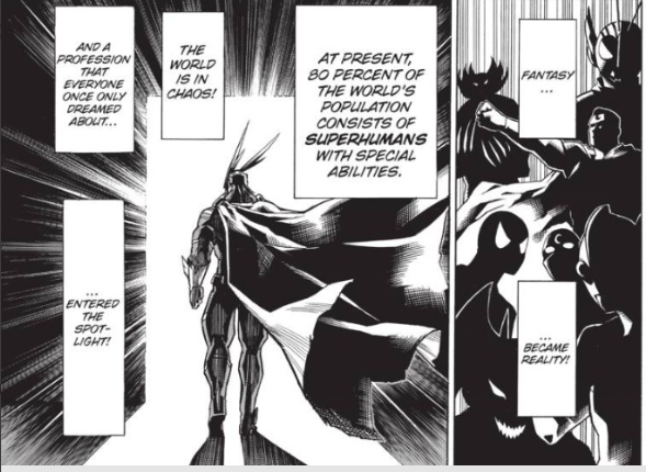 What is worldbuilding? Worldbuilding is simply the act of creating a coherent fictional world. This can include a lot of things! It's hard to say specifically since it all depends on the setting of your fictional world. In MHA's case, this can be lore, social customs, laws, etc.