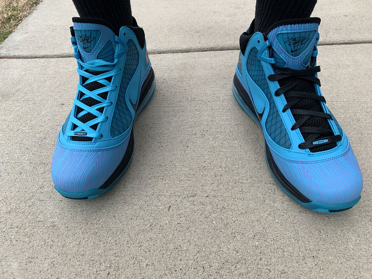 TPettyford's tweet photo. (Day 42) 2020 Release’s LeBron 7 All-Star and LeBron 17 All-Star ‘Monstars’ @kingjames #lebronjames #lebron #nike #lebron7 #lebron7s #lebron7allstar #lebron17 #lebron17s #lebron17allstar #lebron17monstars #spacejam #spacejam2 #monstars #heat #45daysofbrons #bricks #kicksonfire https://t.co/0VptDcxesh