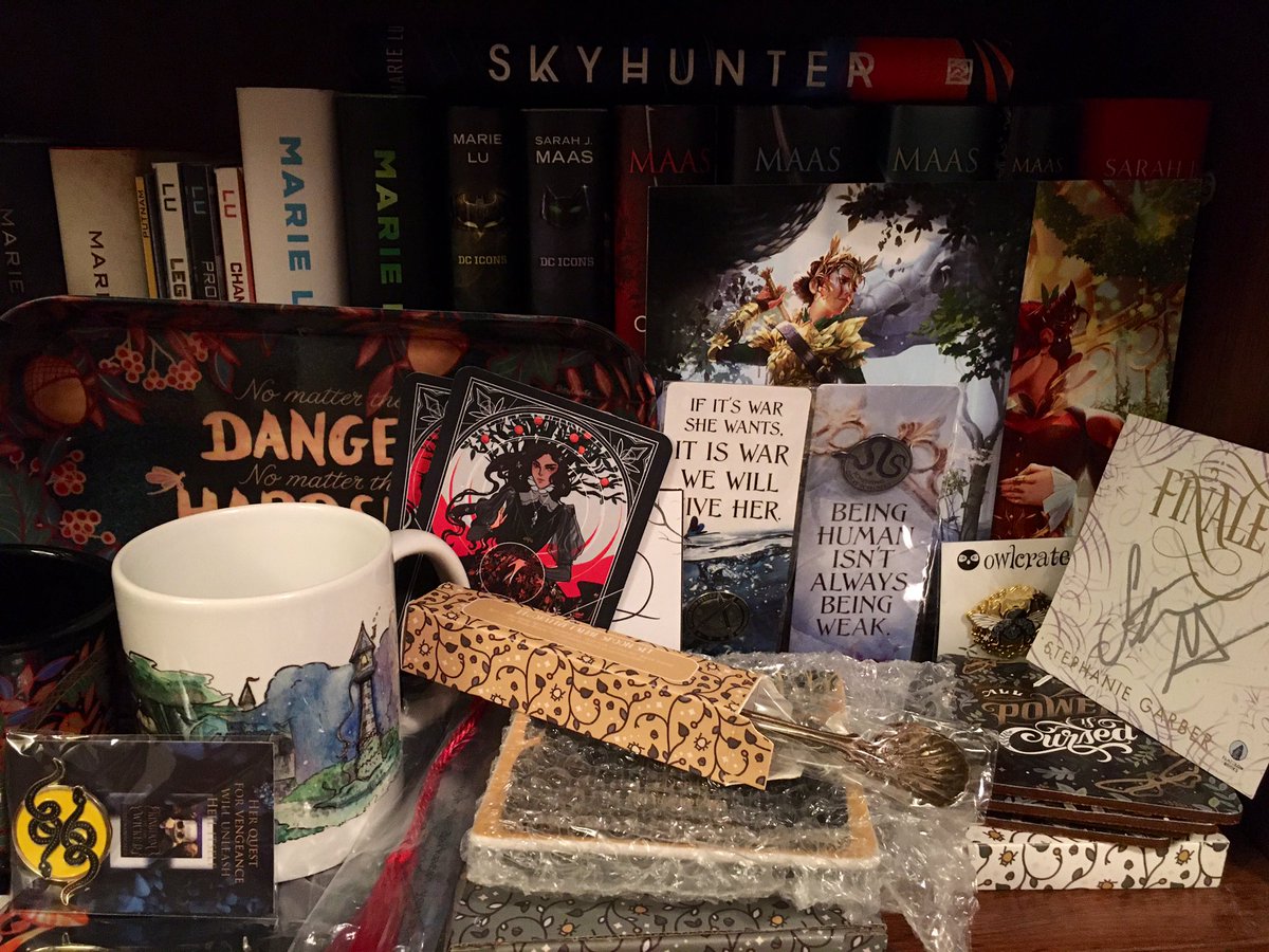 LoriMLee's tweet photo. I have too much swag that I don’t know what to do with. So I guess spontaneous giveaway! 😅

RT to win. I’m just going to stuff a bunch into a large padded mailer and see what fits 🤷🏻‍♀️ 

INT OK bc I know some of this was US only preorder swag.

Ends 1/15 https://t.co/RvoEwauTgz