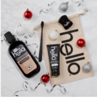 I'm keeping my smile merry and bright this holiday season with activated charcoal toothpaste and mouthwash from hello®. join hello friends community and brush happy and swish happy all year long. #brushhappy #ad bit.ly/3loOPP3