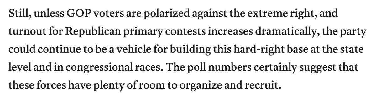 We actually state in a number of places that fascist politics will persist after Trump, both in the GOP and in the repressive institutions. Instead, Montag focuses on the paragraphs *around* these while not mentioning this crucial claim.