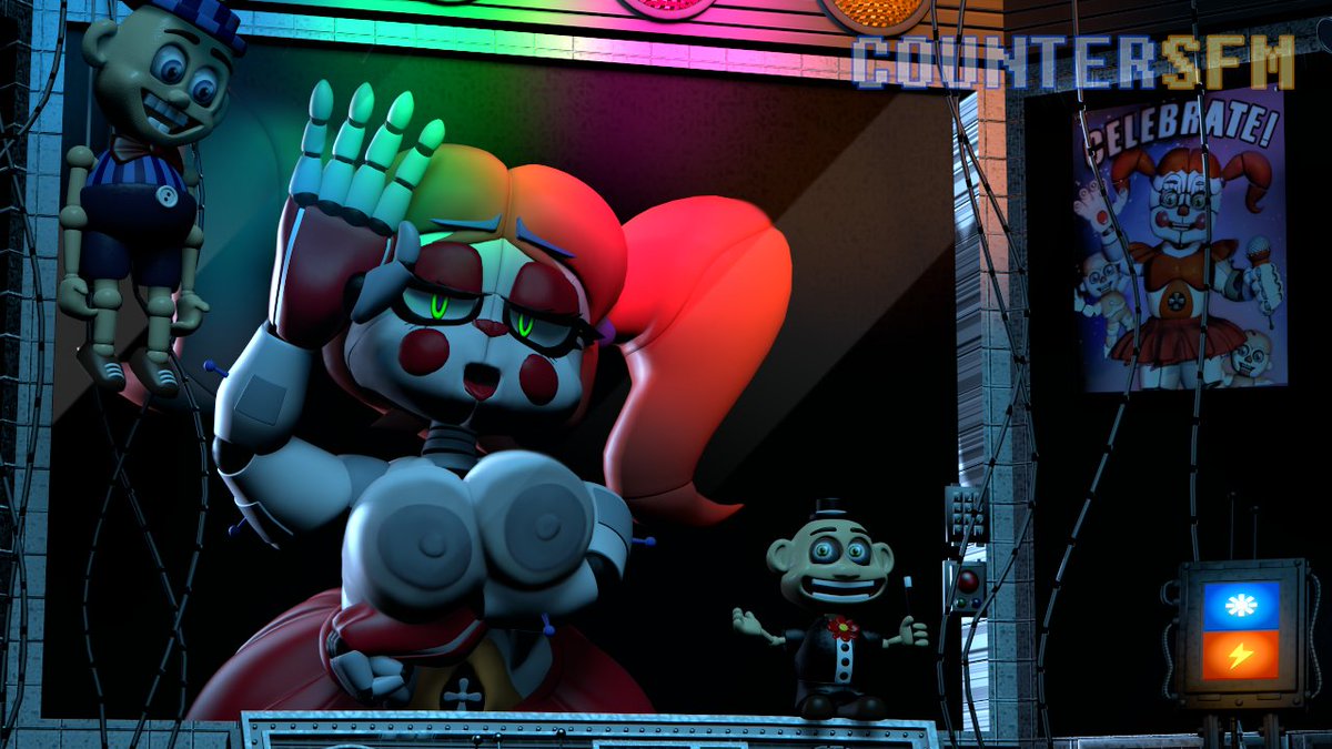 #SFM. #fnafrule34. posting my old posters and then we'll get onto some...