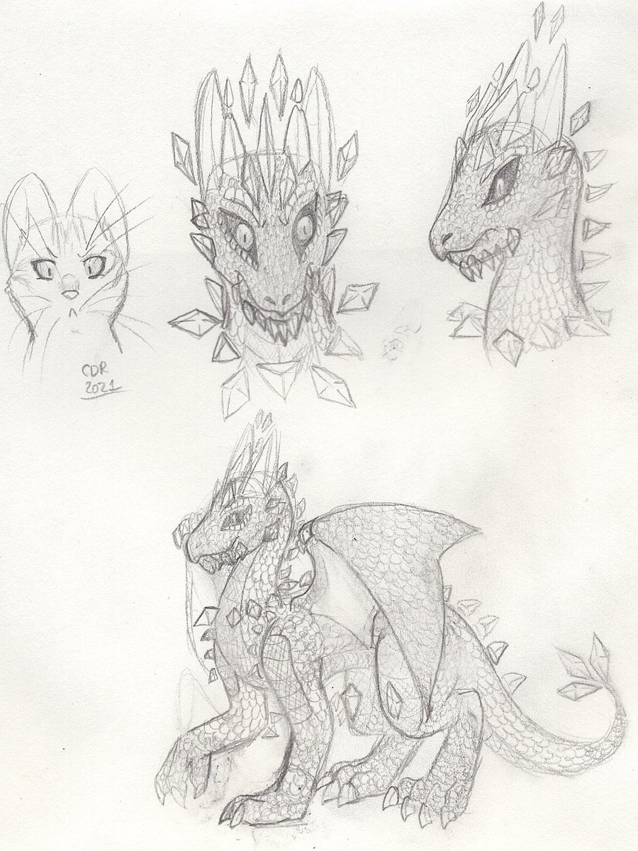 I completely flaked about scanning this today as my brain is in a bit of a Fog. I decided to try my hand at sketching out @Hi_Cial 's Character, Adrial, in his Sapphire Dragon form X3 I hope you like it and this was a lot of fun to sketch out.