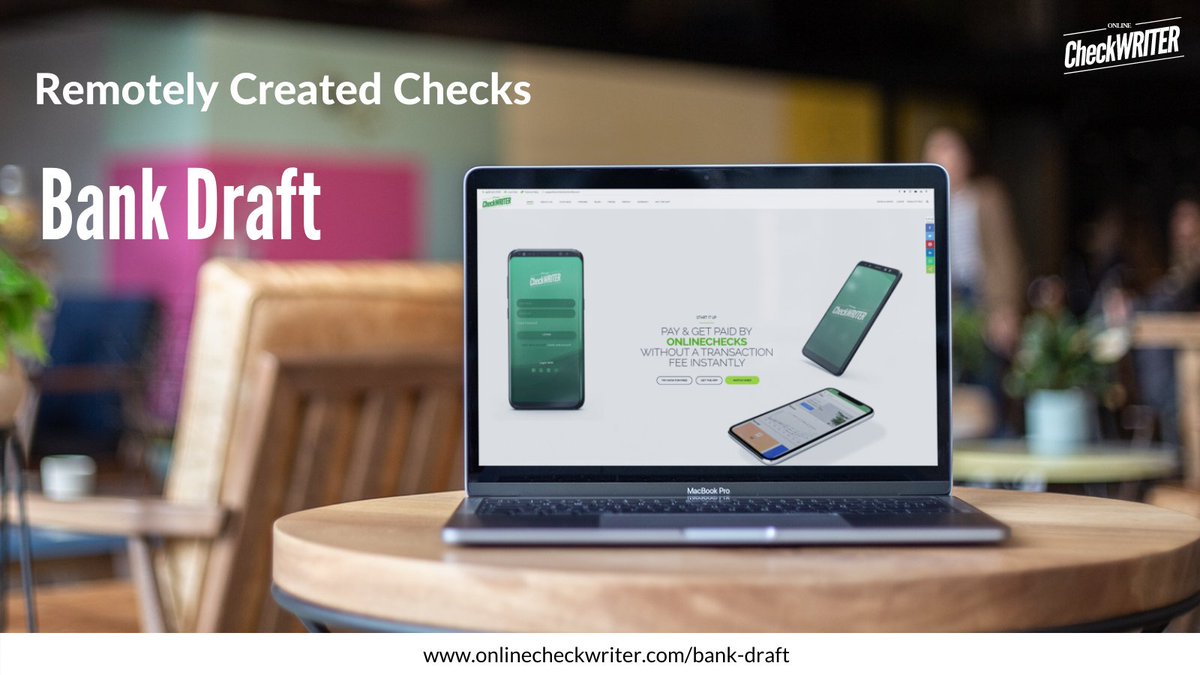 onlinecheckwriter.com/bank-draft

Bank Draft is a Remotely Created Check, created by the merchant with the payee's permission. A Bank Draft is not required any signature from the payee by the law. 

#BankDraftCheck #BankDraft #BankData #BankDraftCheckDifference