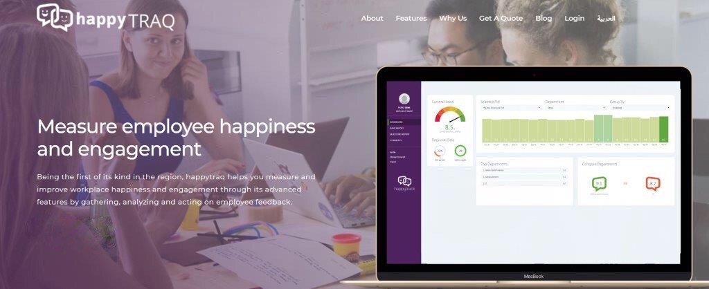 HappyTRAQ employee survey is a trusted method to measure staff engagement and happiness levels.When creating a survey,ask a considered set of questions that employees can respond to anonymously.Try to avoid offering yes/no response options and make questions as clear as possible