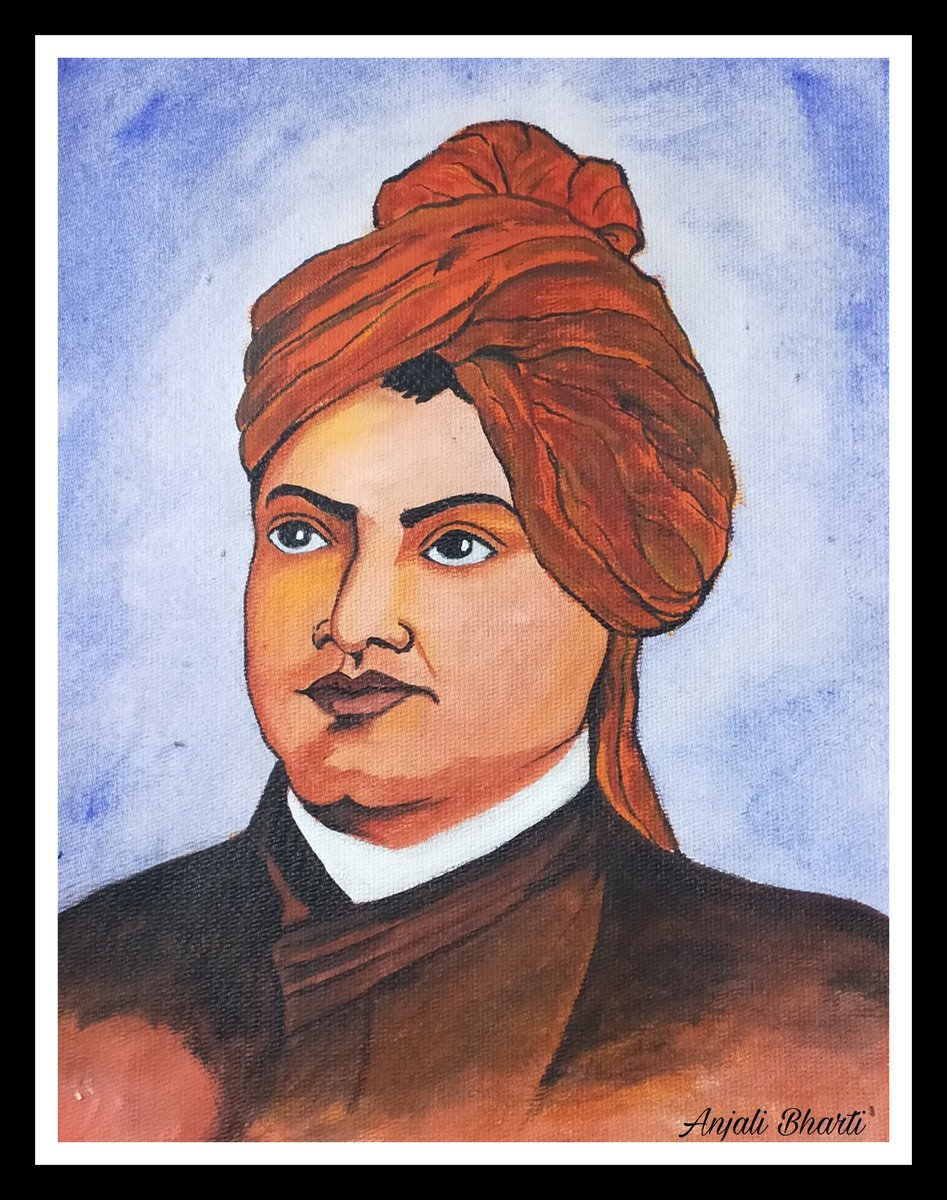 anjalibharti886's tweet photo. #SwamiVivekanandaJayanti
"उठो जागो और तब तक मत रुको
जब तक लक्ष्य तक ना पहुँच जाओ"
'स्वामी विवेकानंद'
#TheSlowMovement #TheSlowExperiences #acrylicpainting #2021year https://t.co/6sXAvZmjKQ