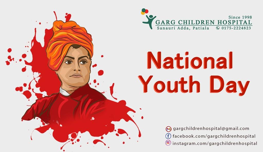 GargHospital's tweet photo. Youth is the Real Power of the Nation. 

Garg Children Hospital requests our youth to follow the teachings of Swami Vivekananda.

#NationalYouthDay
#YouthIsRealPower
#OurFuture
#GargChildrenHospital #BestHospital
#BestDoctors #ExperiencedDoctors #BestinChildCare #BestinPatiala https://t.co/MgbhMRmdxz