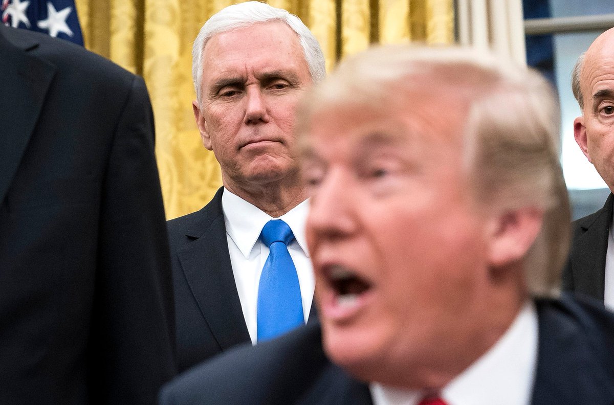 Pence Meeting 5/It explains why so many close Trump associates suddenly abandoning him. They learned Trump will not be signing the pardon they had been promised... :-)BUT that means, Trump DESPERATELY needs Pence to give Trump a Pardon