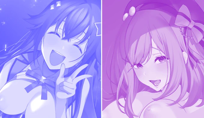 作業中のsrちゃんとrrちゃん!今週中にアップします!すごくかわいく描けてると思う…!😭 