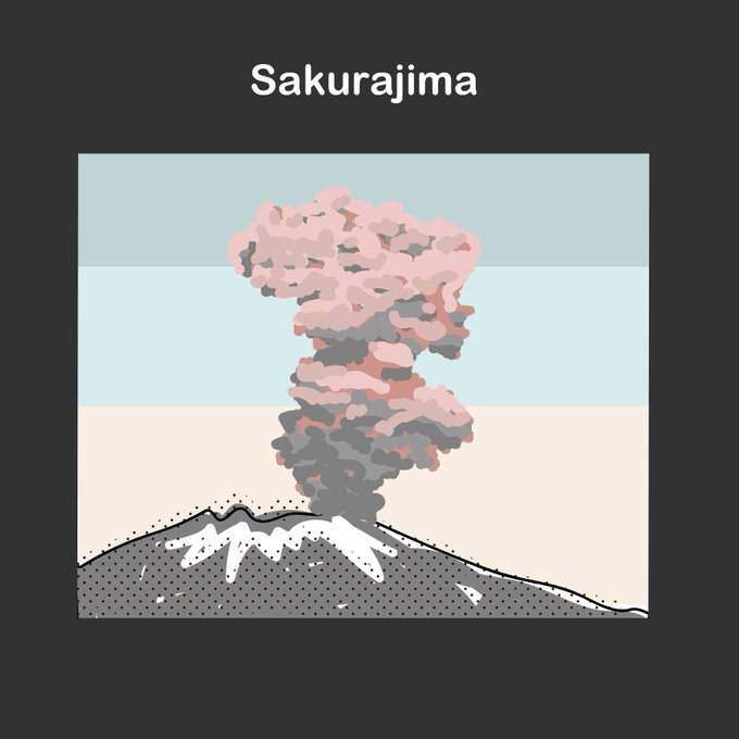 桜島大噴火の日のtwitterイラスト検索結果