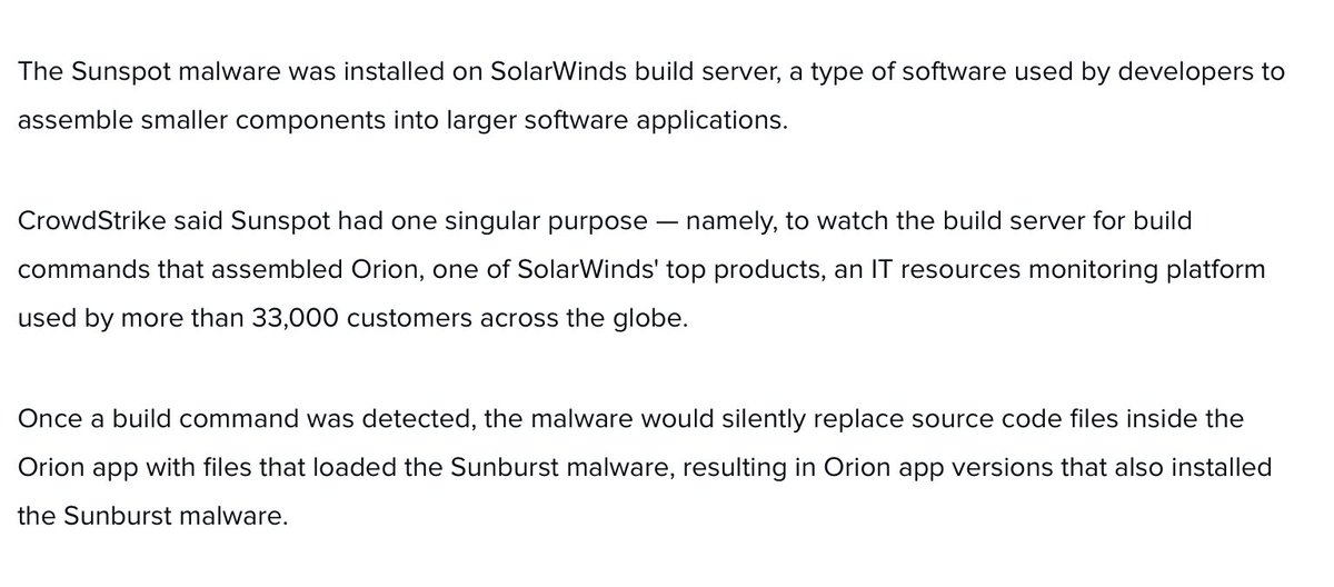 Timeline shows September 2019 as the beginning of  #SolarWindsHack