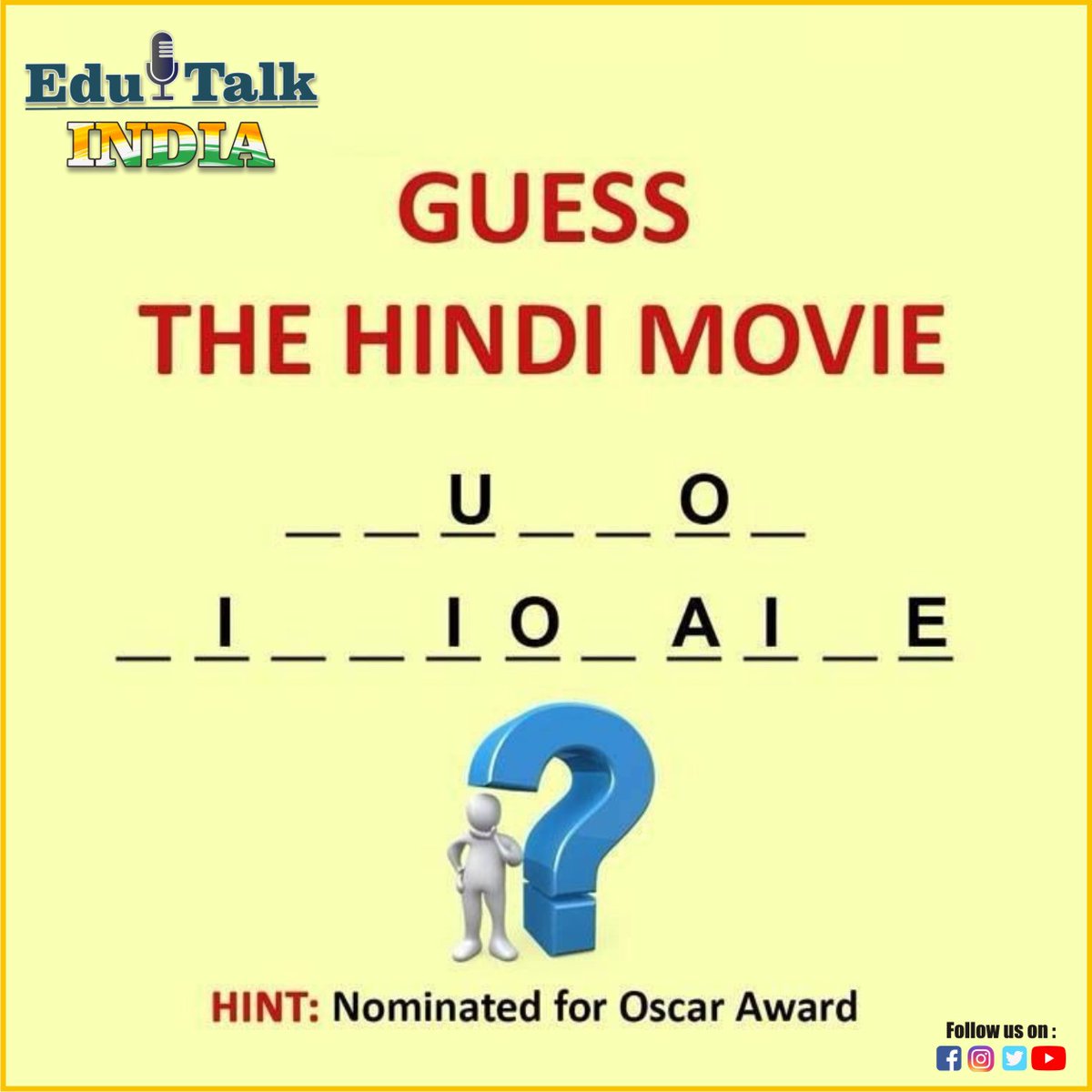 Edutalk8's tweet photo. Guess The Hindi Movie Name ....😎👇 https://t.co/SXSa2hwKE7