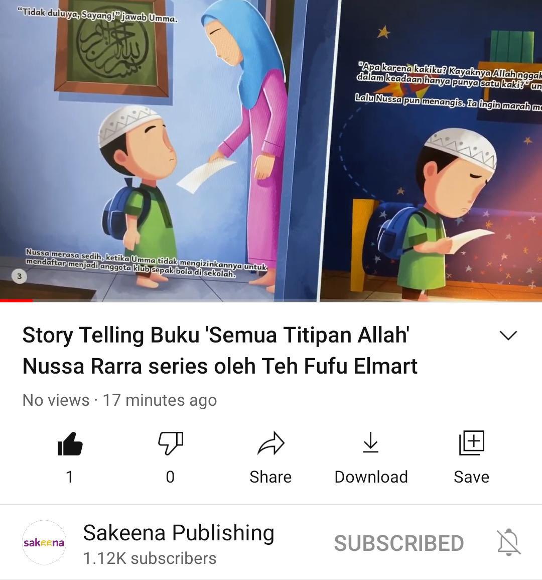 raranolivia's tweet photo. Mau tau isi #BukuNussa ? Silahkan cek ke Youtube https://t.co/bW7wca7j08 yah 🤗 #NussaUntukSemua #SemuaTitipanAllah 

Mau pesan bukunya? Silahkan WA ke 087823733020. Besok terakhir PO bukunya ❤️ https://t.co/WAbKNtYNay
