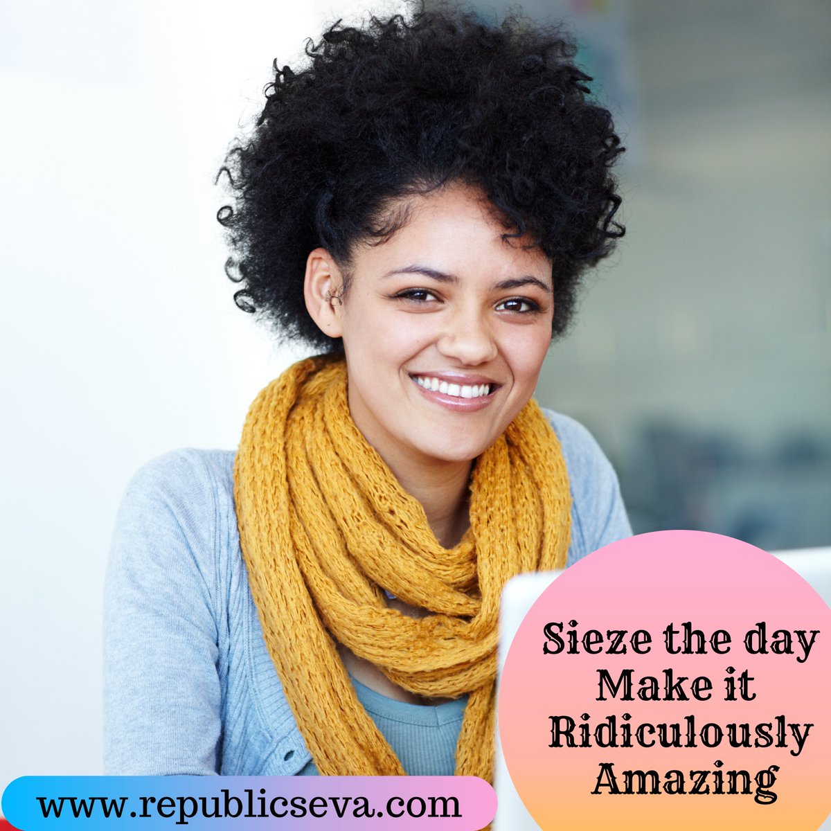 😍#TuesdayMotivation 
✅Seize the day Make it Ridiculously Amazing 
👉#SignupNow : republicseva.com
☎ 9100071589
💁#beyourownboss Become a republic Partner 
Serve your community at lowest prices and Earn Highest Commissions #BestBusinessEver #bestbusinessopportunity