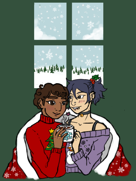 neurotechnician's tweet photo. Winter Art Exchange for @smeef_224 of their OCs Beatrice and Hanna! https://t.co/rd35lU6ESX