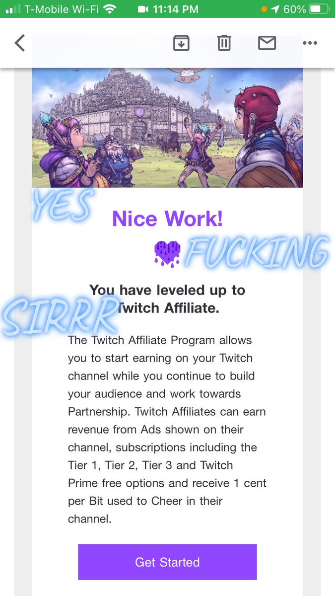 WoddaFall's tweet photo. It was a long journey, but I finally did it. It always seems like a joke when I say content creating and streaming is my dream job but screw it, it’ll all be good when I can laugh in the faces of the people who told me I couldn’t do it @GlixiiR6 @Flabnn @Woke_n_Smoke @the_fam0 https://t.co/3IMfZhfM8c