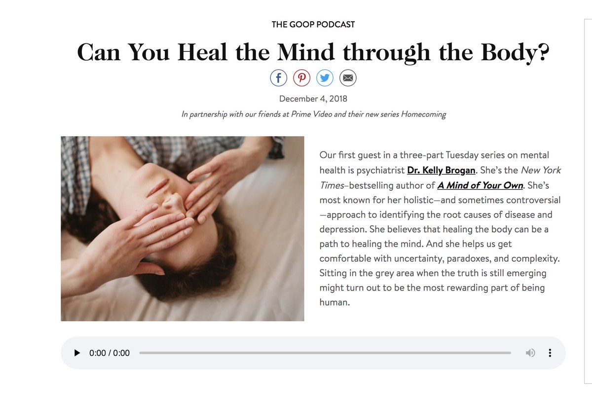 And just a reminder that Paltrow features doctors who promote medical conspiracy theories.