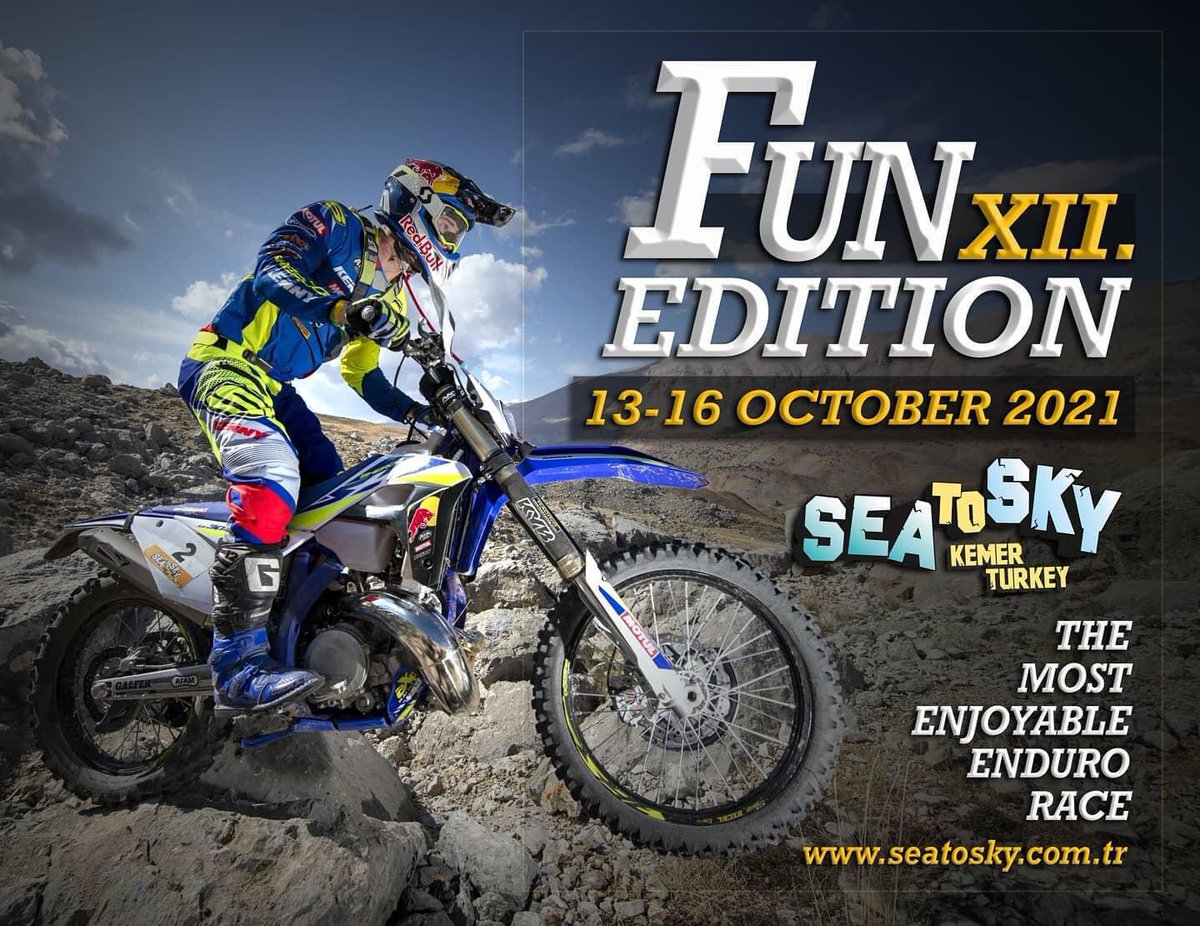VisitKemer's tweet photo. Get ready! Registration will be open on 15.01.2021 at 20:00 Local time
This year gonne be "Fun Edition"
Wait for the surprises 🙃
👀RACE DATE👀
13-16 October 2021
#seatosky2021
#funedition
#themostenjoyable
#harenduro
#race
#extremesports
#enduro
#visitkemer
#türkiye https://t.co/BwMYjfgmY6