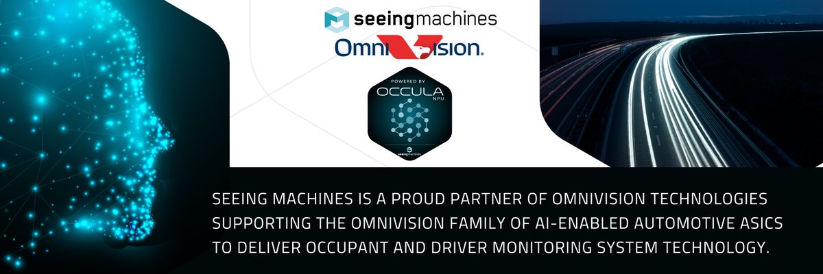 seeingmachines's tweet image. We’re delighted to be partnering with @ovt_tech to deliver optimized DMS &amp;amp; OMS. 
SeeingMachines Occula® silicon IP combines with Omnivision’s vision silicon tech. Offering low-cost, high-performance edge-AI,  state-of-the-art DMS &amp;amp; OMS.#occula #accelerator #asic