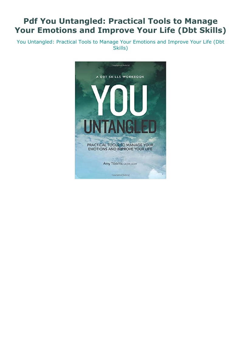 You Untangled: Practical Tools to Manage Your Emotions and Improve Your  Life (Paperback)