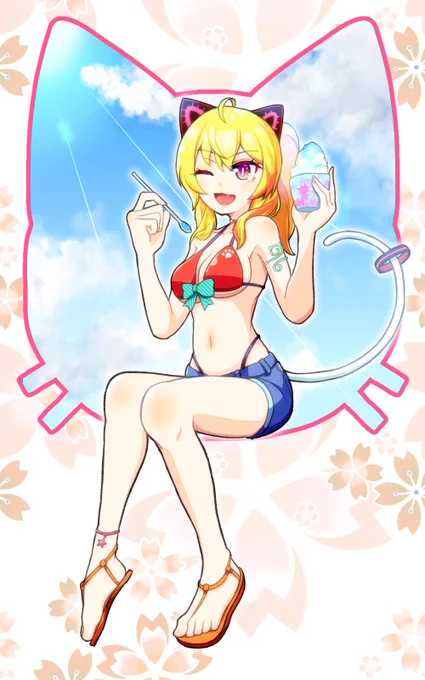 #くそ寒いので水着絵を貼る 