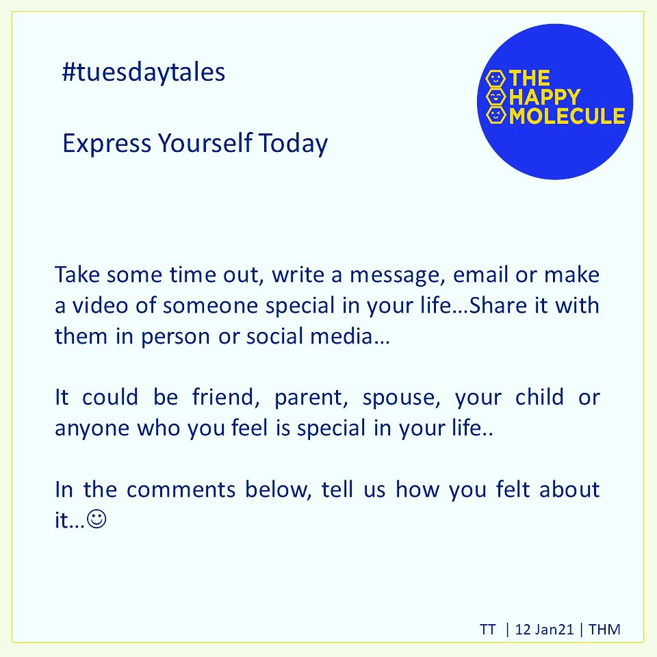 thehappymolecu1's tweet photo. #tuesdaytales by #thehappymolecule
#hypertalent #happiness #happy #happyme #happylife #happinesstips #happinessisachoice #happinessmatters #happyliving #managingself
Know more about what we are doing on building #happiness for everyone, mail us at smile@thehappymolecule.in https://t.co/q4GJNSN8bB