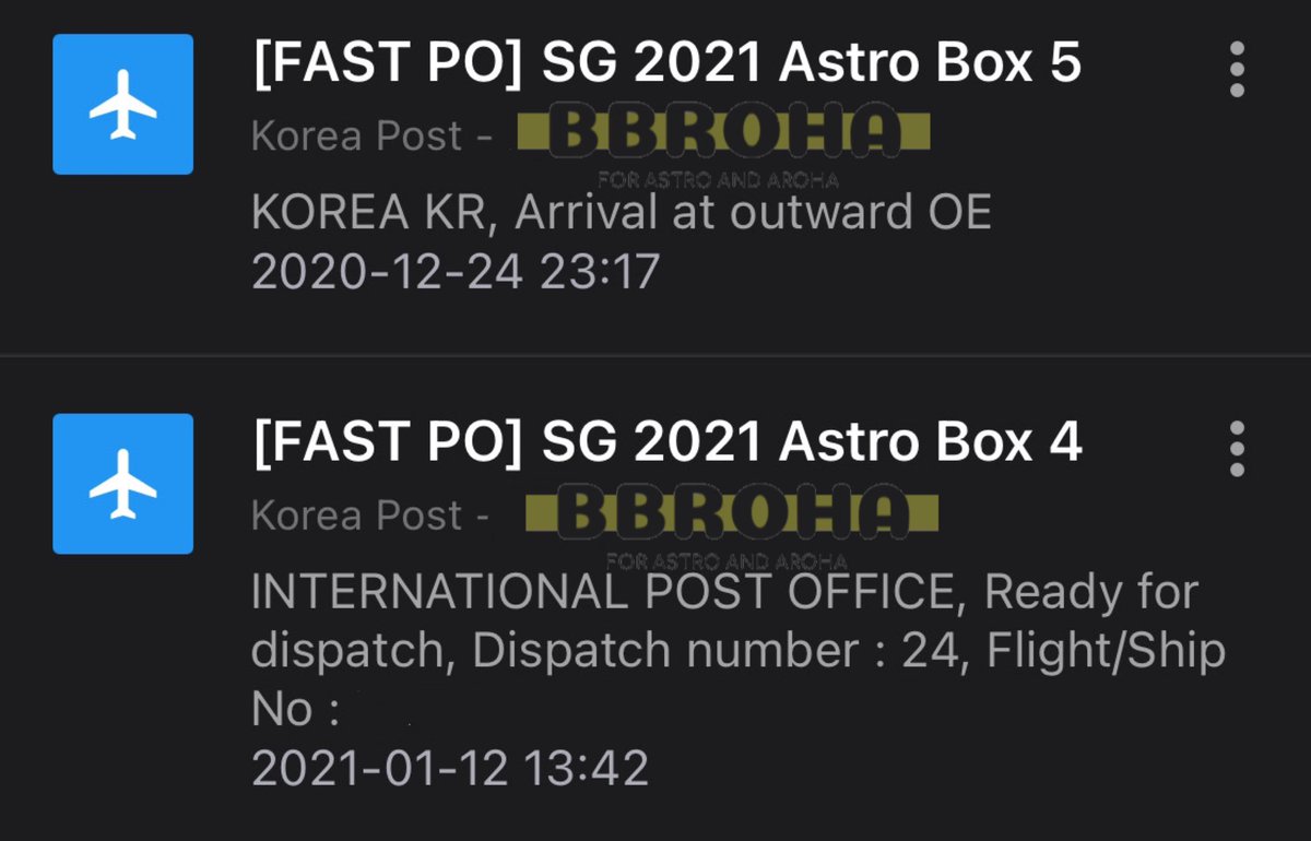 bbrohastore's tweet photo. #bbrohaUpdates
Semua Orderan PO Reguler Season Greetings Astro 2021 sudah dapet flight yaa!! Kira” 1-2 minggu lagi arrive WH INA 🇮🇩... semoga sebelum februari sudah bisa arrive^^ Untuk Box ke-5 Fast PO, padahal pengirimannya cmn beda 1 hari sama box 1-4 tp ternyata ga ikut https://t.co/Sk90xhCgok
