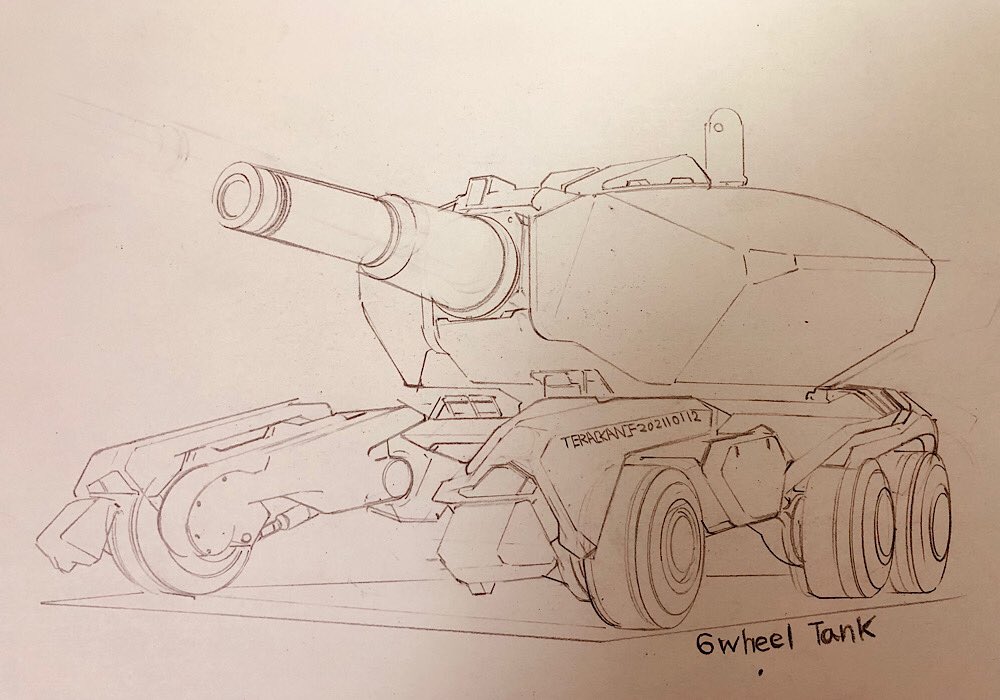 6輪戦車　頭でっかち