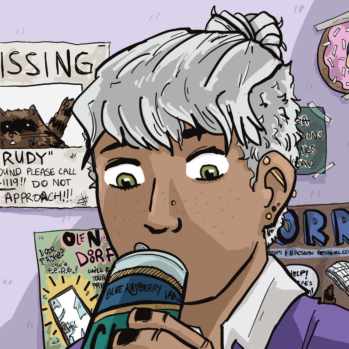 algebrabook's tweet photo. here's some stuff from my experimental frantober project!! my hand injury kept me from doing the whole month, but I learned a lot and i'm ready to make more of fran and the good motel!!

you can see more art +fran living her life over at @newbynumbers !!! https://t.co/pmdja2z6GX