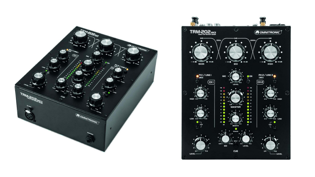 ロータリーミキサーのエントリーモデル「Omnitronic / TRM-202 MK3