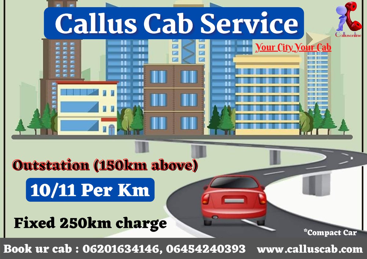 Callusonline's tweet photo. Hire ur taxi just at ₹ 10 per km.
Enjoy ur ride with pride  #callus_cab 

#calluscab #taxinearme #taxiservice #cabservice #carhire #carrentalservices #carrental #calluspurnia #localtaxiservice #OutstationCabs #taxiforoutstation #taxiincity #cabnearme #localcab #localtaxi https://t.co/GyGU7rmRFu