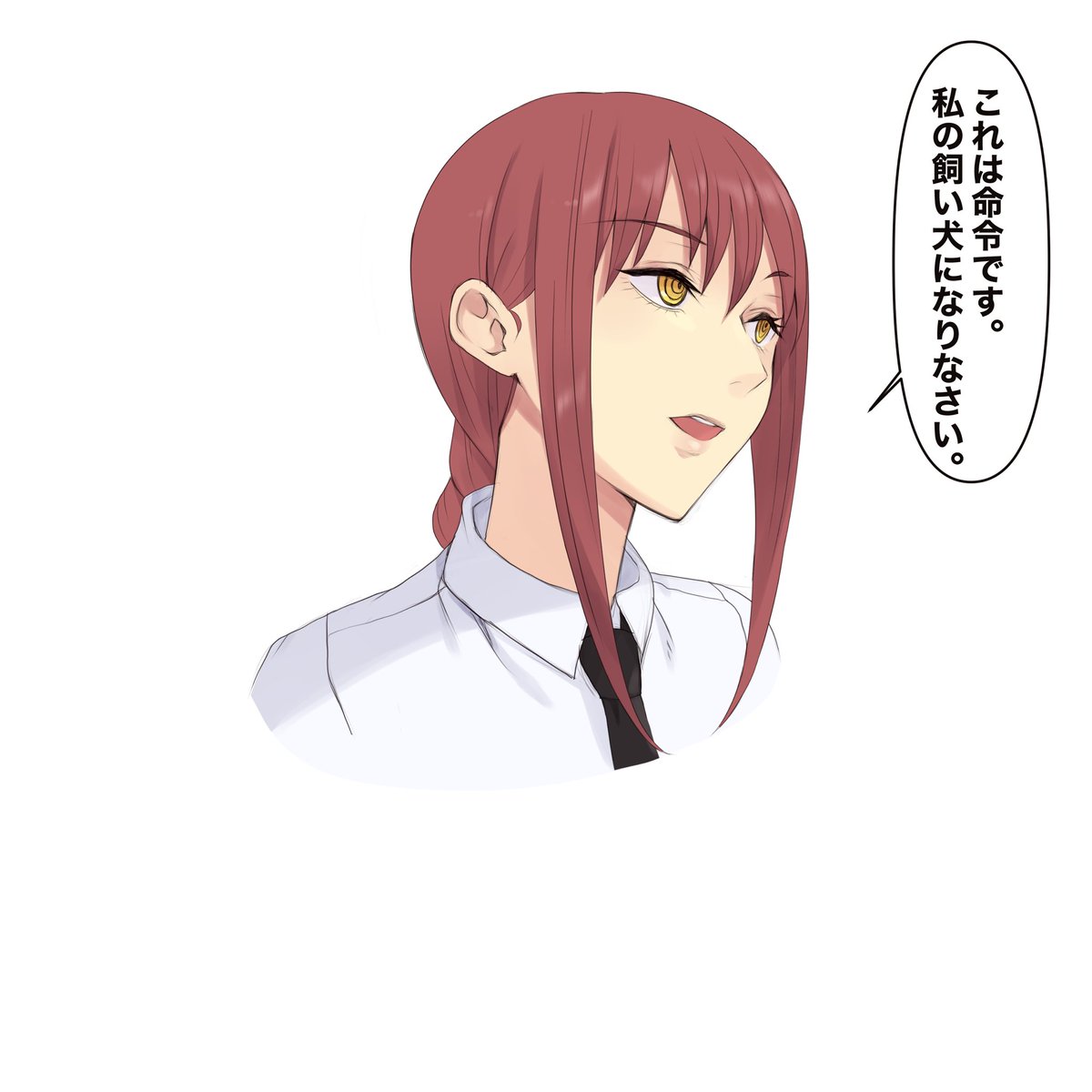 ぶざマキマ2 顔アップが欲しかったから描いた。 