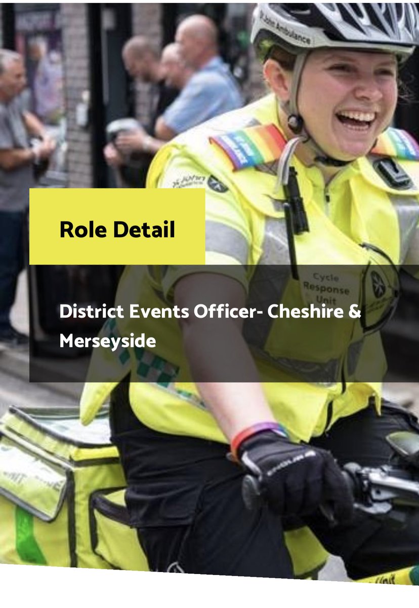 **Volunteer Opportunity** I am recruiting for an event officer to join my team covering the Cheshire area. You will be responsible for supporting and delivering events within the area and working amongst a fanatic team! Apply here: volunteering.sja.org.uk/opportunities/… 🚑 ^JS