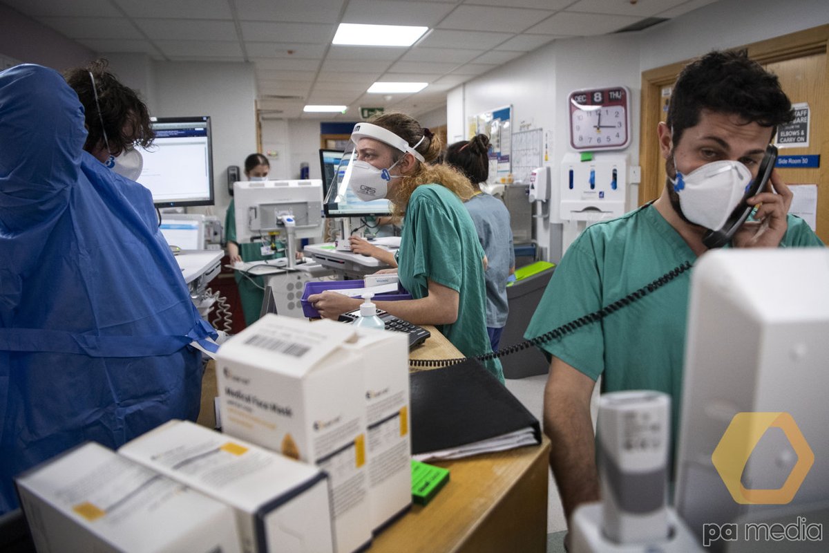NHSEngland's tweet photo. The NHS is a lot busier than usual, and #OurNHSPeople are working very hard caring for COVID and non-COVID patients, and vaccinating those most at risk.

You can help too — stay at home to keep yourself and your loved ones safe. https://t.co/ZYYFNxwJXf

📷: @StGeorgesTrust / @PA https://t.co/gwxSkm3VGA