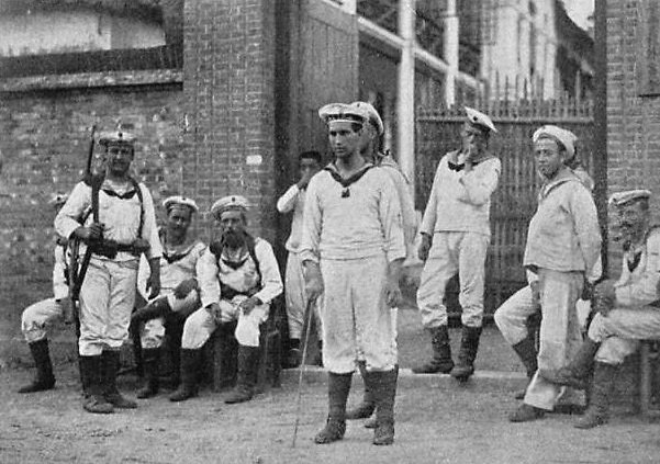 With no hope of escape Elisabeth was finally scuttled on the 2nd November in the bay following Luchs, Iltis, Cormoran and Tiger. As the scuttling charges went off her Captain is reported to have bade her "Good bye Lisa"The remainder of the crew joined the Marines on the front