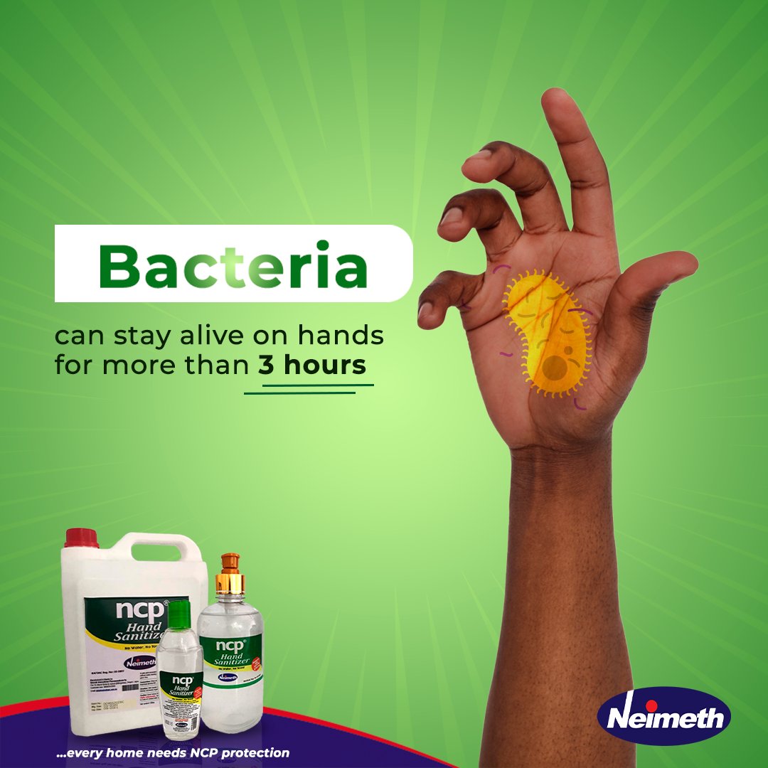 NeimethPlc's tweet photo. Protect your hands with NCP hand sanitizer to avoid contracting and spreading germs.
#Neimeth #NCP #Handsanitizer #GermProtection https://t.co/n4IG9PLFJd