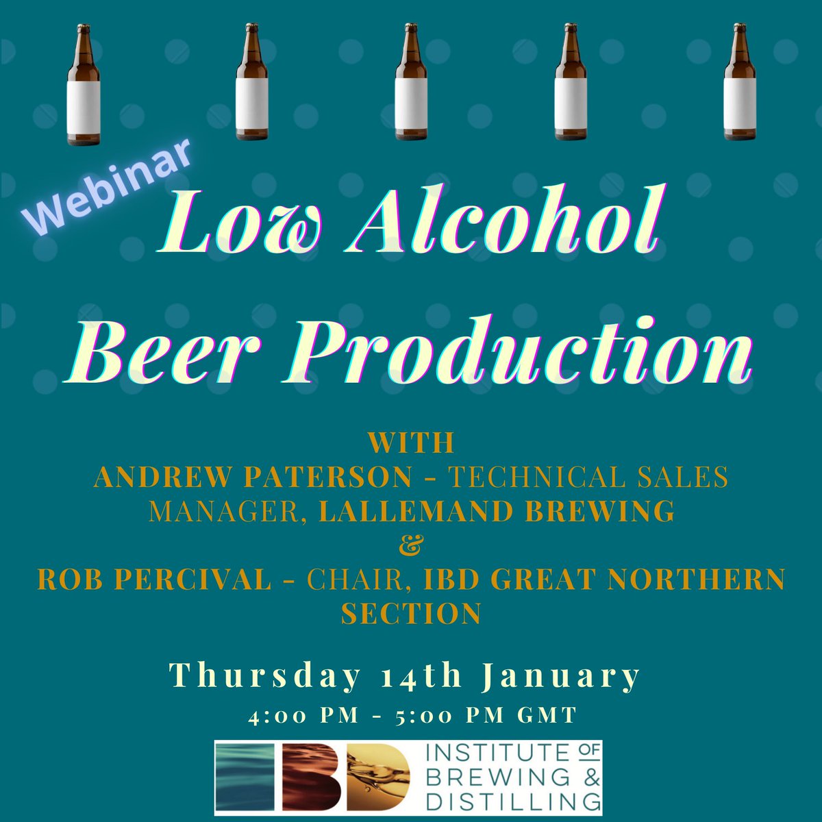 Here it's our first webinar of 2021. Keep up with innovation and join us in this week’s session. bit.ly/3sschjk
#beer #brewers #brewing #beerproduction #beermaking #lowalcoholdrinks #lowalcoholbeer #production #yeast #learning #development #innovation #webinar