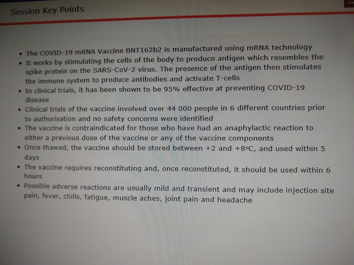 Doing the Pfizer module. These are the ingredients
