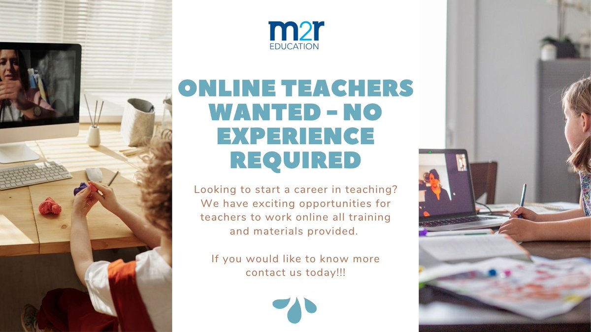 We are hiring ESL teachers to work online. More information please use the link provided: https://t.co/myKN7bG517
#m2reducation #workingfromhome #teachingonline #teachingjobs #jobs https://t.co/J6Q0FrOWA6