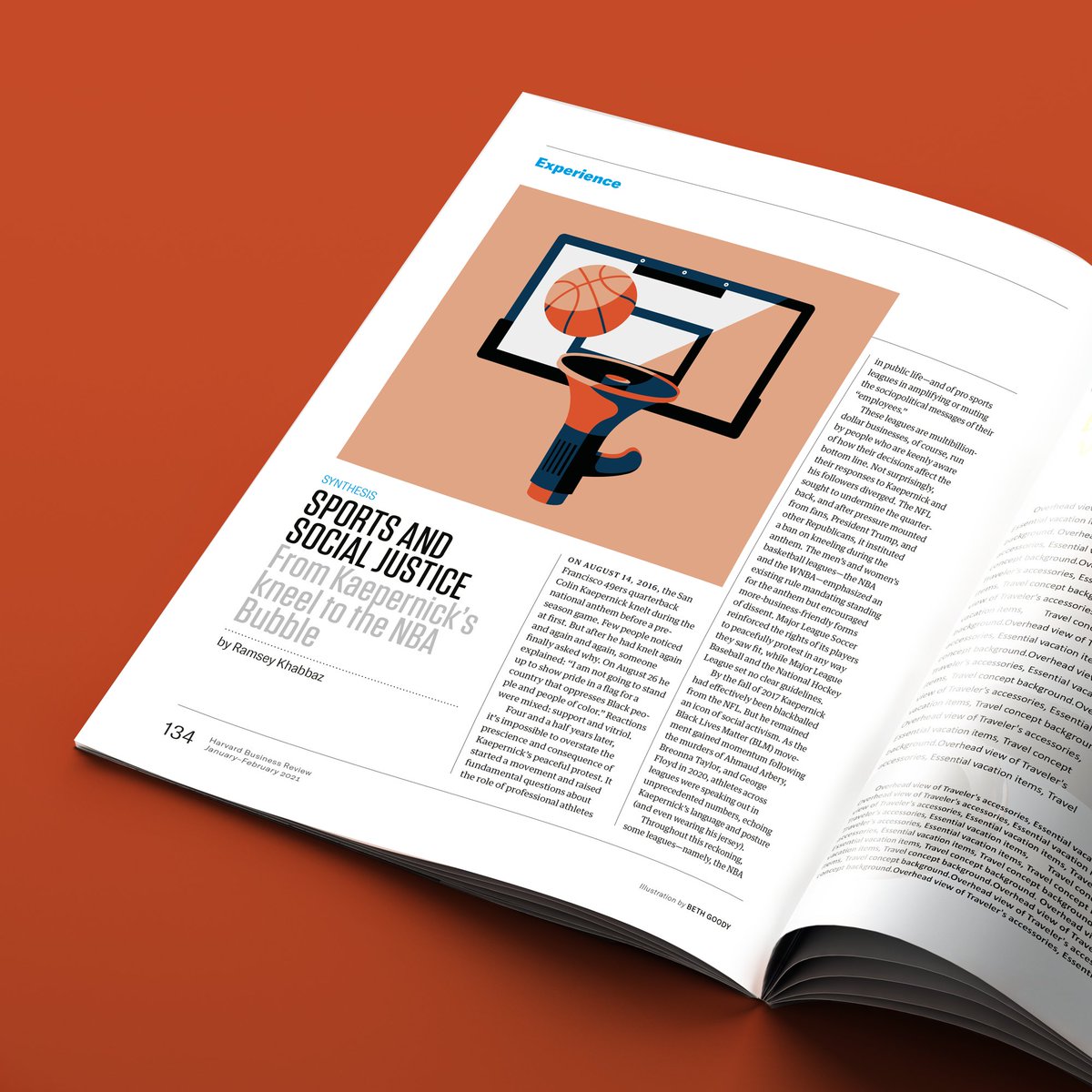 In print! My illustration for Harvard Business Review -'Sports and Social Justice' 

#editorial #NBA #ILLUSTRATION2021
